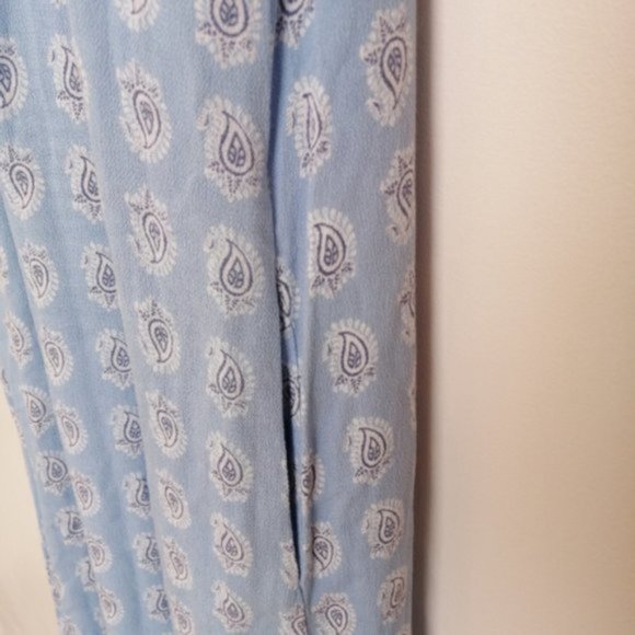 The Prairie Blue and White Strapless Maxi Dress - Picture 11 of 14